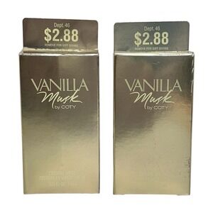 Vanilla Musk by Coty Cologne Spray‎ .375 oz  LOT OF 2 Travel Gift Size NIB